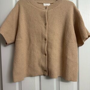 Short Sleeve Sweater Cardigan